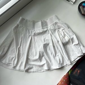 Lululemon Pleated White Skirt